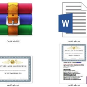 certificado e licenca plr amostra