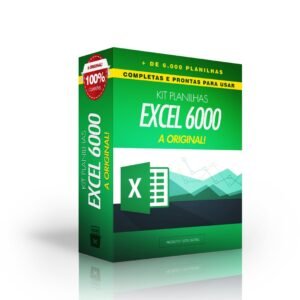 kit 6000 planilhas excel