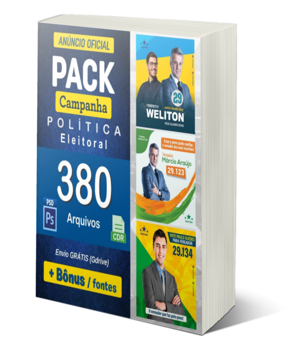 pack artes gráficas campanhas políticas 2020