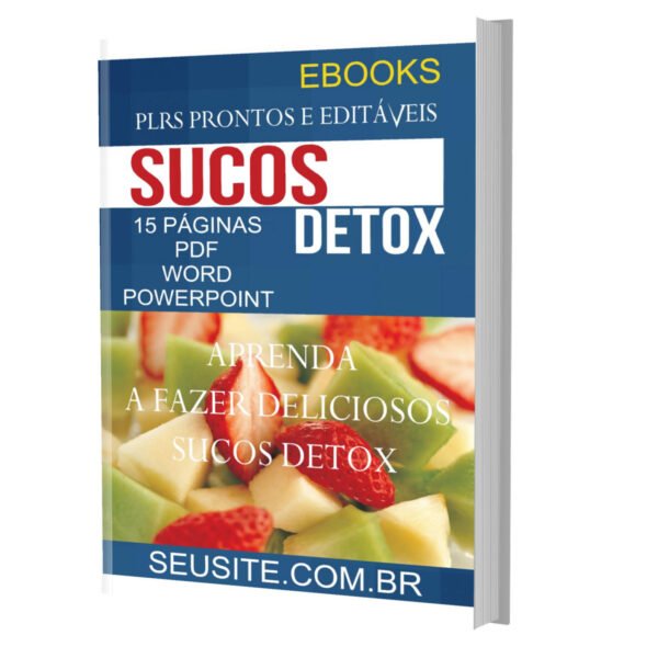 ebook plr aprenda a fazer deliciosos sucos detox