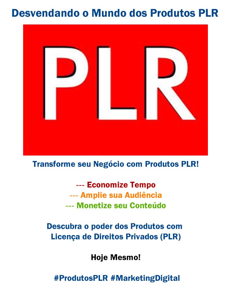 desvendando o mundo dos produtos plr